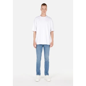 044 Karl Düz Fit Düşük Bel Düz Paça Jean Mavi Erkek Pantolon