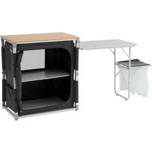 Padres Storage Unit W. Side Table Bambu Portatif Kamp Mutfağı