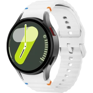 Samsung Galaxy Watch 4 5 6 7 Fe 40 40 44 Classic 42 43 46 47 mm Uyumlu Kavisli Silikon Kordon