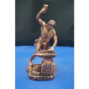 Hephaestus Ateş Tanrısı Heykel Biblo – Mitolojik Heykel Özel Tasarım 22  cm  Ev Dekor Aksesuar