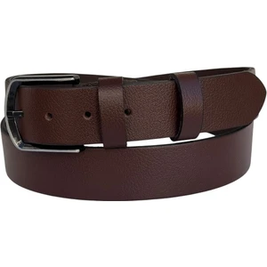 Battal Boy Hakiki Deri 4 Cm. Tokalı Düz Model Spor Erkek Kemer Kahverengi