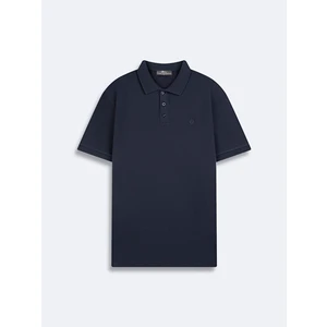 Erkek Polo Yaka Kısa Kol Regular Lacivert T-shırt
