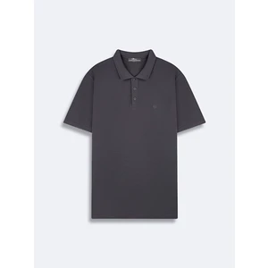 Erkek Polo Yaka Kısa Kol Regular Antrasit T-shırt