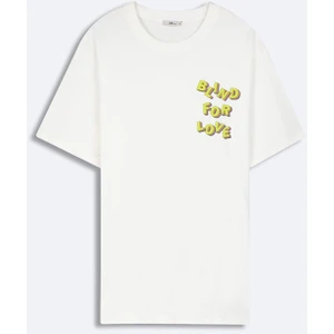 FEDERA Erkek Kısa Kollu Sıfır Yaka Sloganlı T-shirt 1225842956089