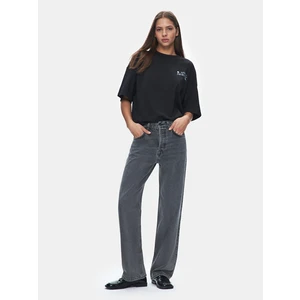 Kadın  Vanetta Düz Paça Yüksek Bel Jean Pantolon