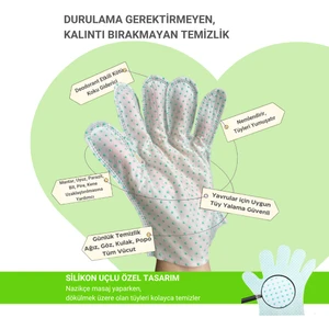 Dokulu Eldiven Mendil 6 Adet | Yüz Göz Kulak Ağız Pati Popo Temizliği | Tek Kullanımlık Kedi Köpek