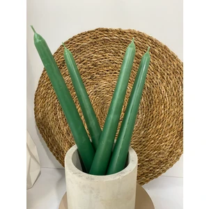 Kaya Mum 4'lü Yeşil Şamdan Mumlar