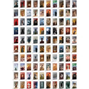 Dünya Klasikleri 100 Kitaplık Özel Ciltli Tam Koleksiyon Serisi 