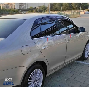 Ebal Oto Vw Jetta Cam Çıtası 4 Parça  2006-2011  Paslanmaz Çelik