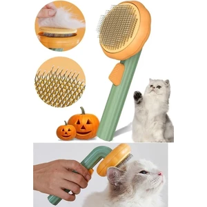 Otomatik Temizlenen Tuşlu Evcil Hayvan Fırçası Kedi Köpek Tüy Toplayıcı Tarak