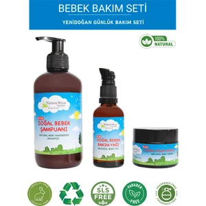 Doğal Bebek Bakım Seti Parabensiz Sülfatsız Etkili Bebek Bakım Seti