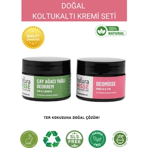 Doğal Koltuk Altı Kremi Set DEOKREM 50 ml - DEOMİSSE 50 ml Ter Kokusuna Karşı Mükemmel Etkili