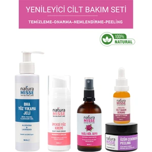 Yenileyici Cilt Bakım Seti Onarıcı Besleyici Leke ve Tam Etkili Cilt Bakımı