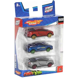 Speed Racer Road Series Metal Model Oyuncak Araba Seti 3'lü