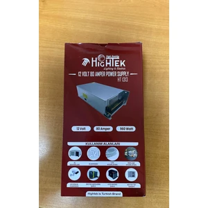 12 Volt 80 Amper Metal Kalın Kasa Adaptör