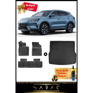 Byd Seal U Dm-I 2023 ve Sonrası Araca Özel 3D Havuzlu Paspas & Üst Bagaj Havuzu Seti+