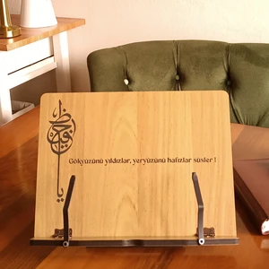 Hü Ma Tasarım ve Aksesuar Masaüstü Kitap Okuma Standı Kuran Rahlesi Tablet Standı Hafız Için Öğrenci Için Hediye Rahle