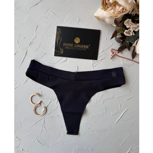 Intive Lingerie Intive Lazer Kesim Vs Logolu Rahat Şık Beli V Kesim Tanga (Bej-Siyah-Beyaz)