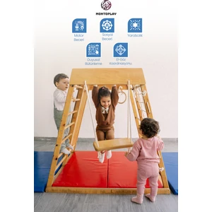 Montessori Oyun Parkuru | Salıncak | Kaydırak | Monkeys Bar | Halka Jimmastik | Ip Tırmanma