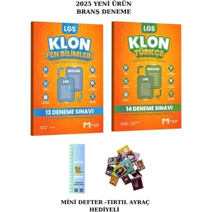 Mozaik 8. Sınıf Klon Türkçe - Fen Bilimleri  Branş Deneme Seti 2 Kitap(Tırtıl A.+Mini D. )2025