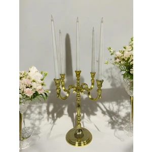 Beş Kollu Alüminyum Şamdan 35 Cm