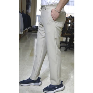 Manjogger Gofre Jogger Pantolon Bej