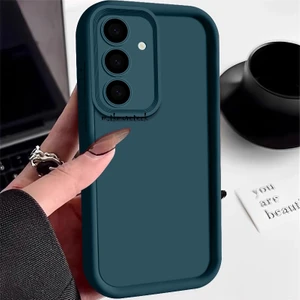 M.tk moveteck Samsung Galaxy A36 Kılıf Yumuşak Renkli Lansman Silikon Kamera Korumalı Kenarları Çıkıntılı 3D Coffe