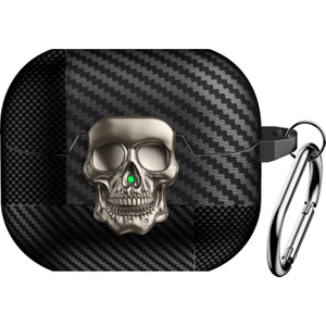 Samsung Galaxy Buds3 Pro / Buds3 Tpu + Karabinalı Metal Kulaklık Kapağı (Yurt Dışından)