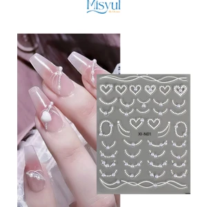 Tırnak Sticker Protez Tırnak Kalıcı Oje Süsleme, Nail Art Sticker