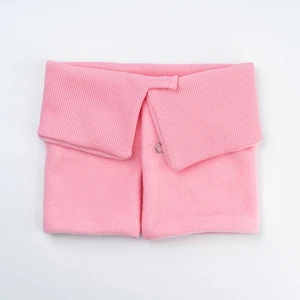 Pamuk Kaşkorse Polar Çift Kat Katlanabilir Yumuşak Çocuk, Bebek Önlük ve Bere