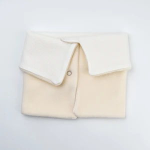 Pamuk Kaşkorse Polar Çift Kat Katlanabilir Yumuşak Çocuk, Bebek Önlük ve Bere