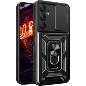 M.tk moveteck Samsung Galaxy A36 Kılıf Kamera Korumalı Sürgülü Yüzüklü Standlı Armor Military Tank Kızaklı Kapak