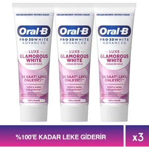 Pro 3D White Advanced Luxe Glamorous White Diş Macunu 75 ml x 3 Adet