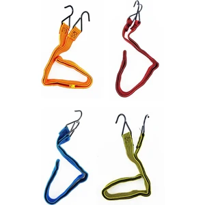 250CM kadar Uzayan  4 Adet Yassı Bagaj Gergi Lastiği 85-90 cm Demir Kancalı