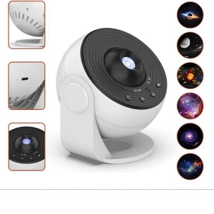 BL-DQY02 Beyaz Galaxy LED Lazer Projektör Gece Lambası Projeksiyon