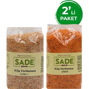 Acılı ve Tatlı Köy Tarhanası 2 Li Paket (2 x 500 Gr)