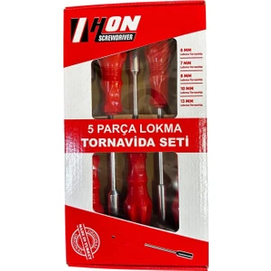 Hon 5 Parça Lokma Tornavida Seti (6-7-8-10-13 Mm)