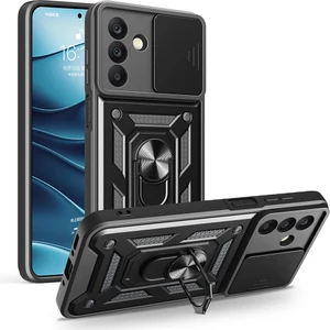 Samsung Galaxy A26 Uyumlu Kılıf Pars Yüzüklü Standlı Siyah