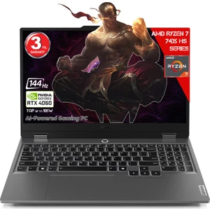 Loq 15ARP9 Aı Amd Ryzen 7-7435HS 24 GB Ram Ddr5 1 Tb SSD SSD RTX4060 8gddr6 15.6 IPS 144Hz Fhd Freedos 83JC00FJTR-241 Dizüstü Bilgisayar (Yapay Zeka Destekli)