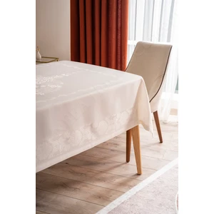 NEEA HOME Jumbo Dertsiz Pano Krem Masa Örtüsü Masaörtüsü Silinebilir Kir Leke Tutmaz Sıvı Geçirmez