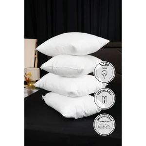 Yastık Astar Şiltesi %100 Pamuk Fermuarlı Yastık İç Kılıfı 4 Adet