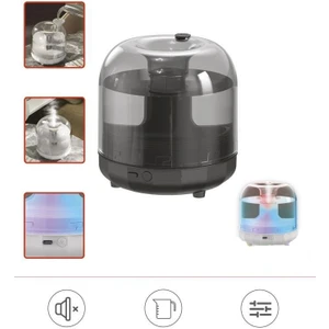 X5 Siyah Humidifier Hava Nemlendirici Aroma Terapili Buhar Makinesi