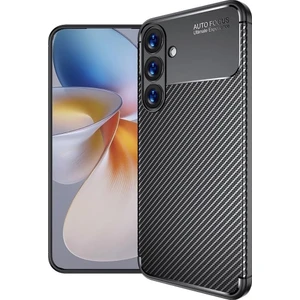 M.TK Moveteck Samsung Galaxy A36 Kılıf Kamera Korumalı Karbon Desenli Görünümlü  Renk Atmaz Mat Silikon Kapak