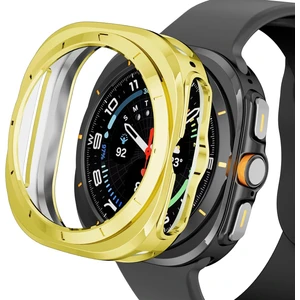 Samsung Galaxy Watch 7 Ultra 47MM Uyumlu Kasa Ekran Koruyucu 360 Tam Koruma Kılıf Kapak