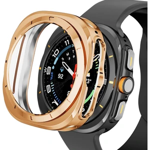 Samsung Galaxy Watch 7 Ultra 47MM Uyumlu Kasa Ekran Koruyucu 360 Tam Koruma Kılıf Kapak