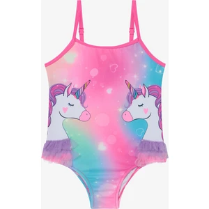 Kız Çocuk Sweet Unicorn Çok Renkli Mayo