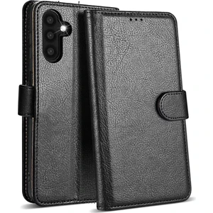 M.TK Moveteck Samsung Galaxy A36 Kılıf 360 Cüzdanlı Tam Kaplar Deri Dokulu Kapaklı Kartvizit Bölmeli Cüzdan Standlı Kopçalı Kartlıklı