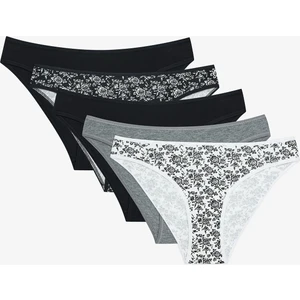 Simple Roses 5li Çok Renkli Slip Külot