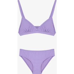 Amaris Lila Bikini Takımı Kız Çocuklar İçin Şık ve Rahat Plaj Giyimi