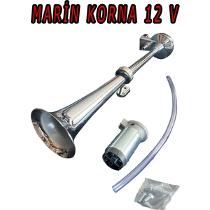 Marin Korna Araba Tekne Traktör Kendinden Havalı Motorlu 12V Marin Korna